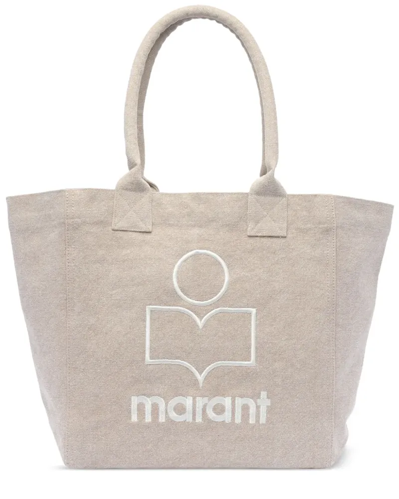 Isabel Marant Shopper mit Logo-Stickerei - Nude Nude