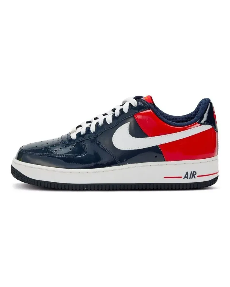 Nike Perforierte Air Force 1 Premium Sneakers - Blau Blau