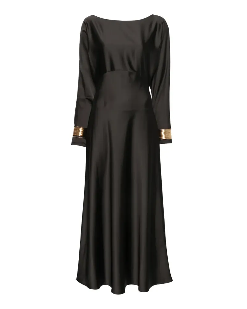 IMPERIAL Maxikleid mit Satin-Finish - Braun Braun