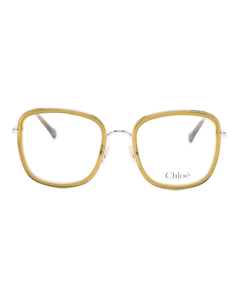 Chloé Brille mit eckigem Gestell - Grün Grün