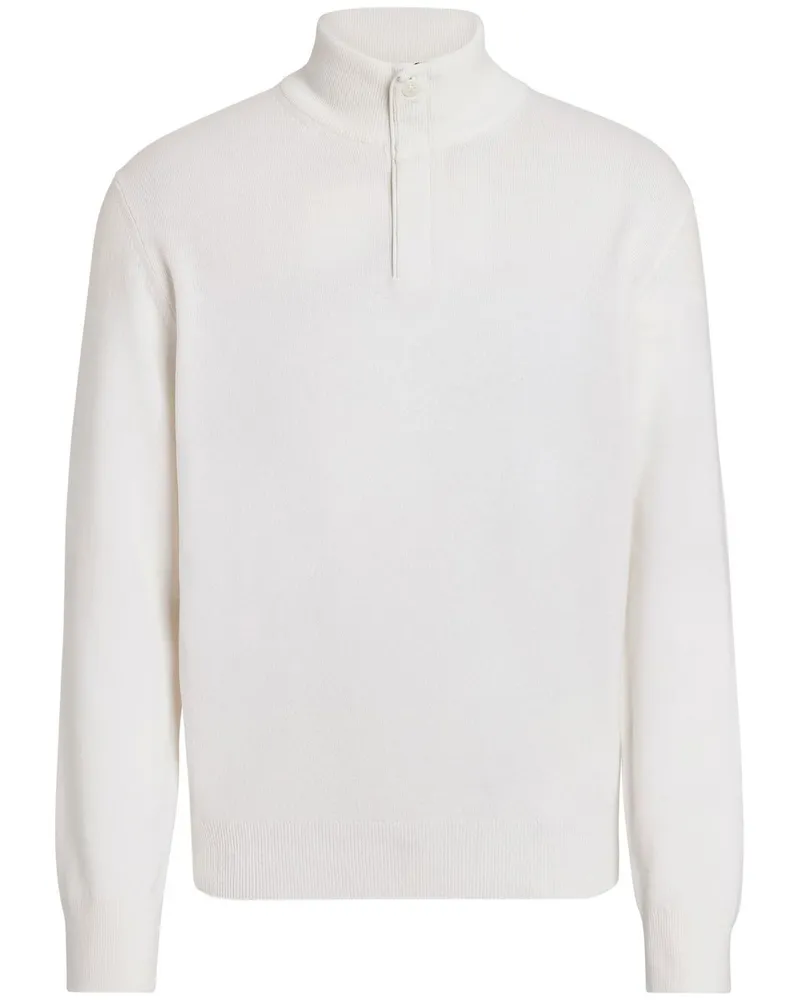 Ermenegildo Zegna Pullover mit Reißverschluss - Weiß Weiß