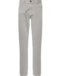 Ermenegildo Zegna Halbhohe Straight-Leg-Jeans Grau