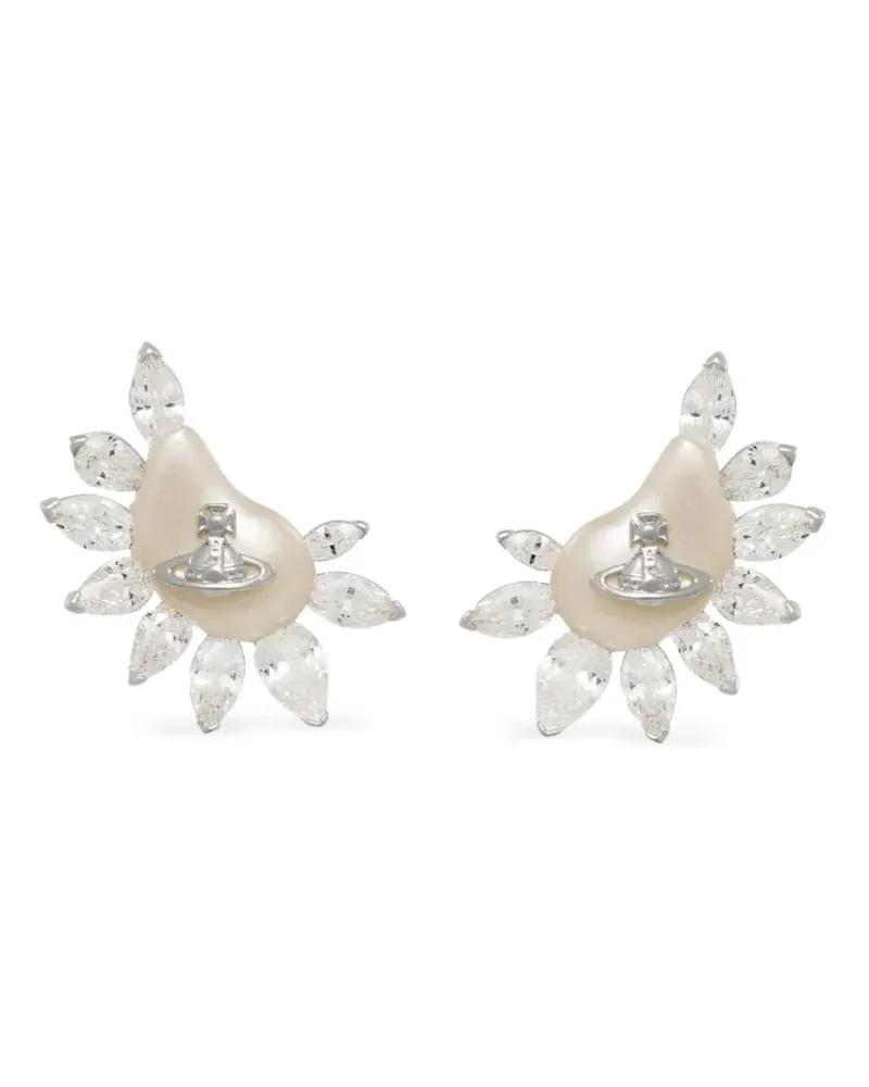 Vivienne Westwood Telma Orb-plaque earrings - Silber Silber