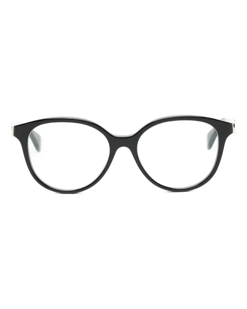 Cartier oval-frame glasses - Schwarz Schwarz