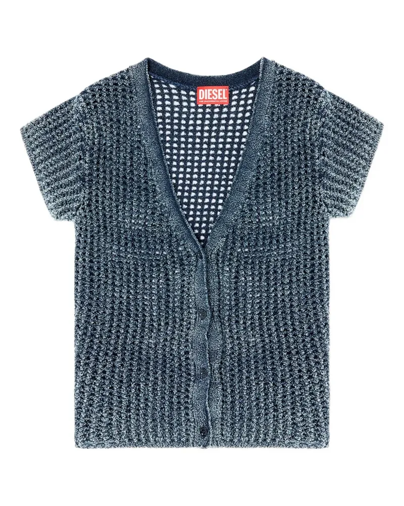 Diesel M-Rez Cardigan mit Knopfleiste - Blau Blau