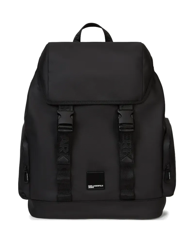 Karl Lagerfeld Venture buckled backpack - Schwarz Schwarz