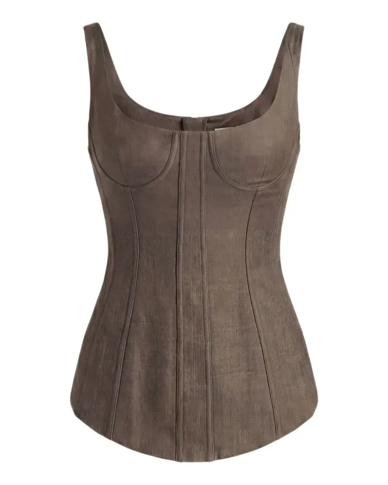 Monse sleeveless corset top - Braun Braun