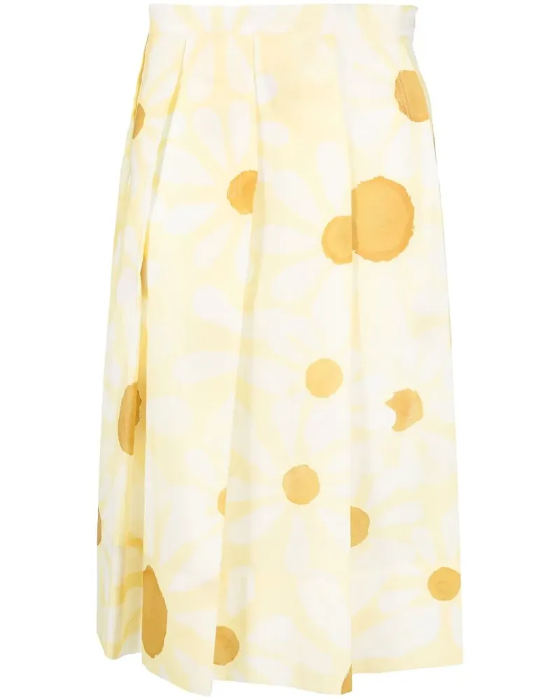 Marni Rock mit Print - Gelb Gelb