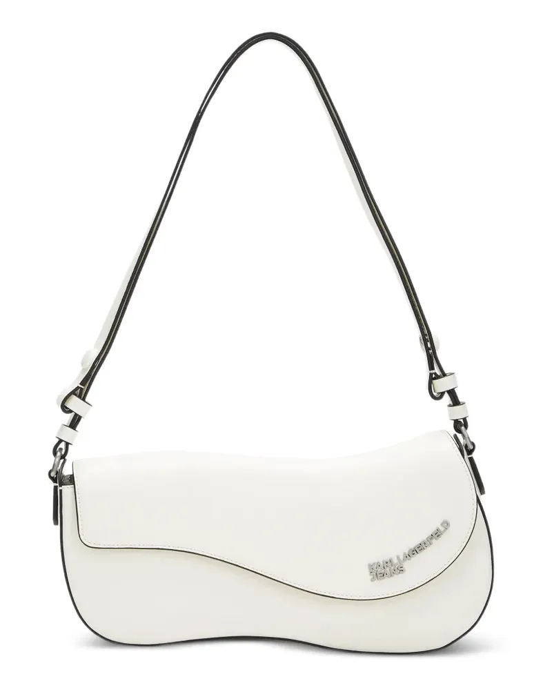 Karl Lagerfeld Wave Schultertasche - Weiß Weiß