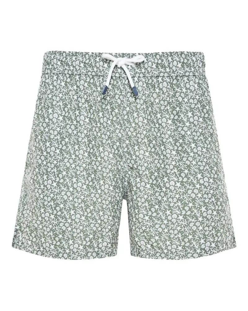 Fedeli Badeshorts mit Blumen-Print - Grün Grün