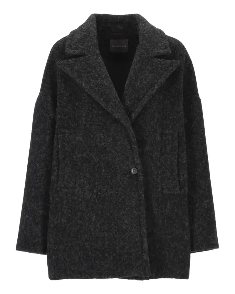 Lorena Antoniazzi Mantel mit gebürstetem Revers - Grau Grau