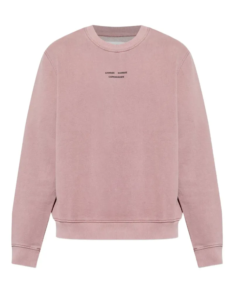 Samsøe & Samsøe Pullover mit Rundhalsausschnitt - GRAPE SHAKE PINK Grape