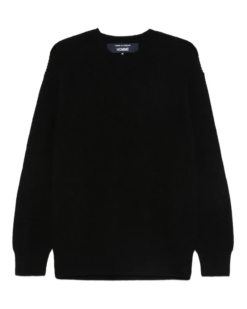 Comme des Garçons Klassischer Pullover - Schwarz Schwarz