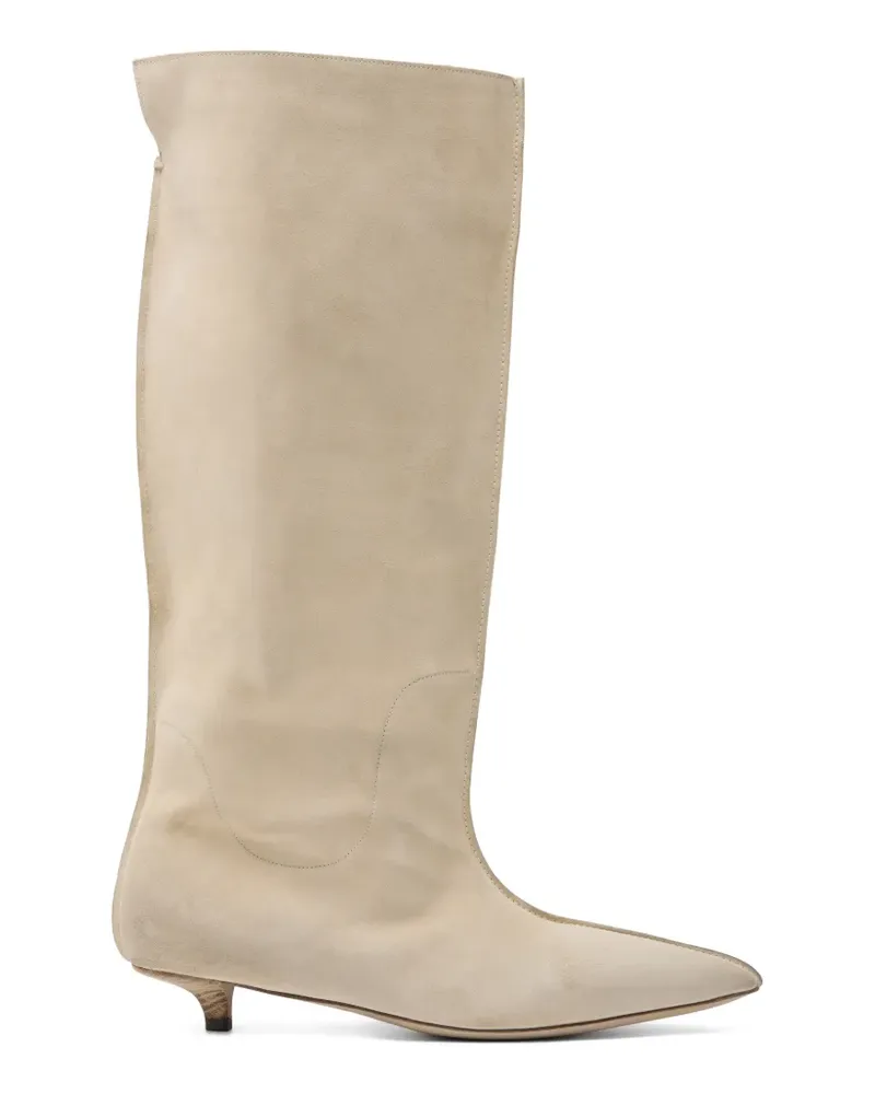 Marsèll Kniehohe Spino Stiefel mit spitzer Kappe - Nude Nude