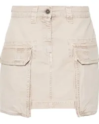 Golden Goose Minirock im Distressed-Look Nude