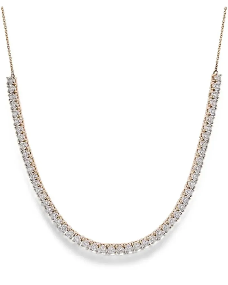 Dana Rebecca Designs Ava Bea diamond tennis necklace - Gold Gold