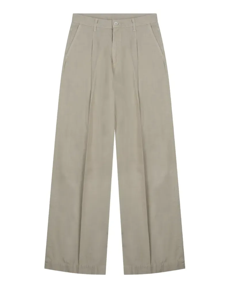 nine:inthe:morning pleated wide-leg trousers - Nude Nude