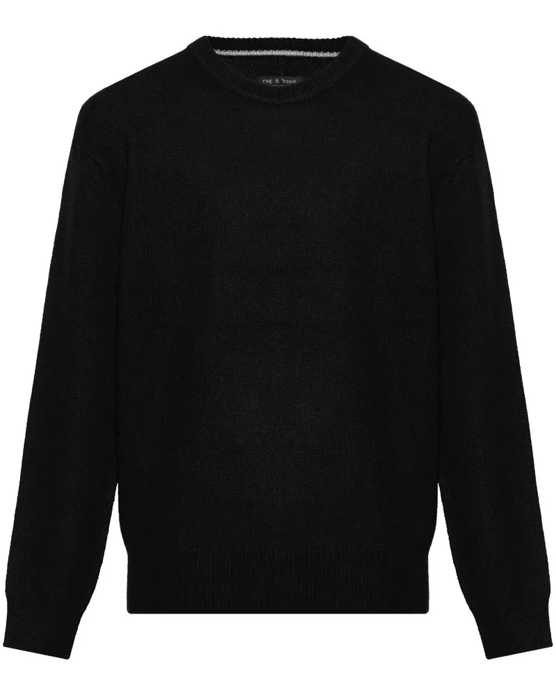 Rag & Bone Klassischer Kaschmirpullover - Schwarz Schwarz