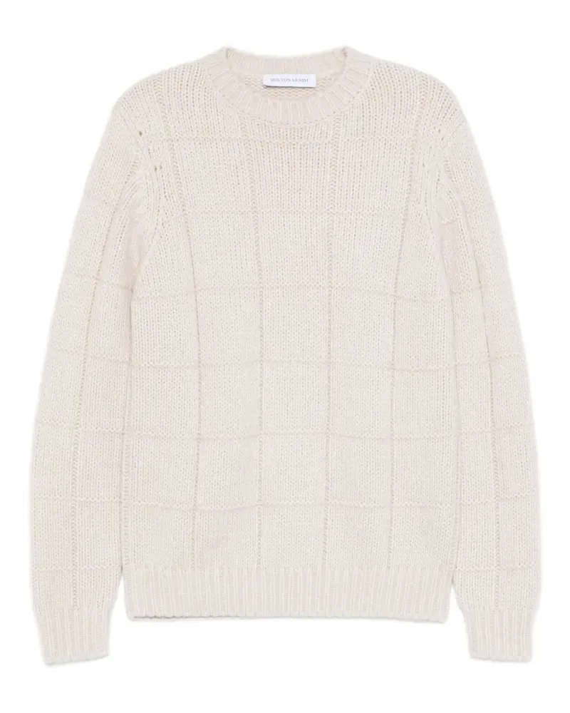 Iris von Arnim Pullover mit Kontrasteinsätzen - Weiß Weiß