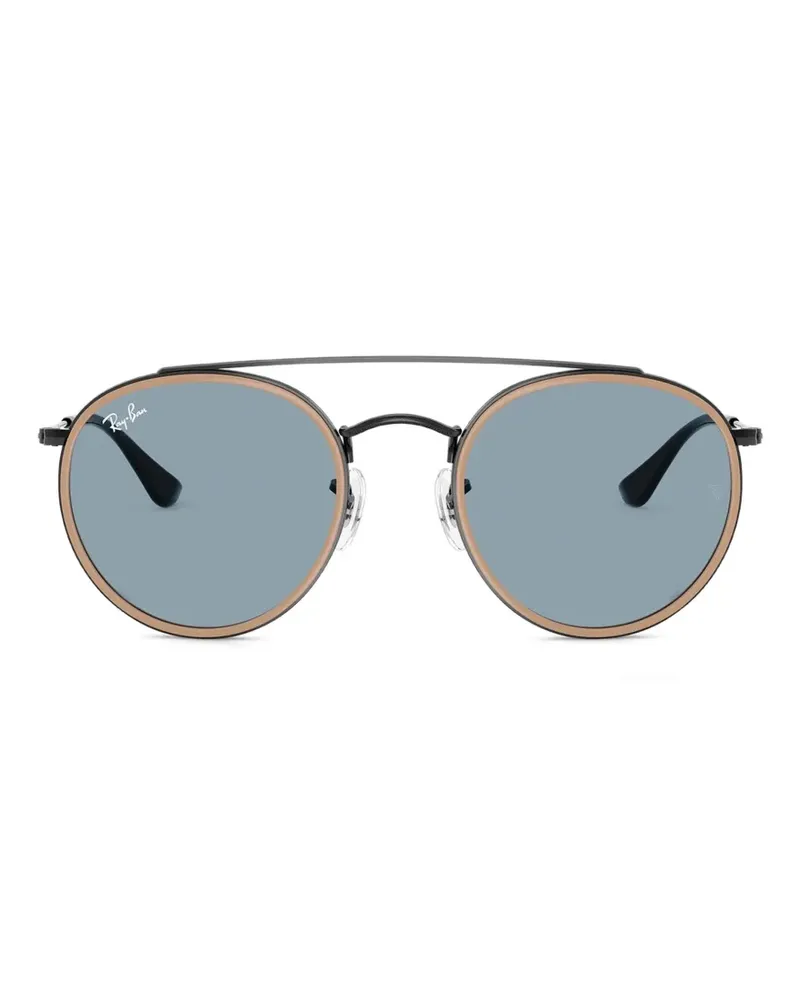 Ray Ban Sonnenbrille mit rundem Gestell - Grau Grau