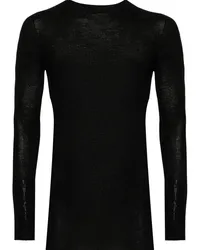 Rick Owens Gerippter Pullover Schwarz