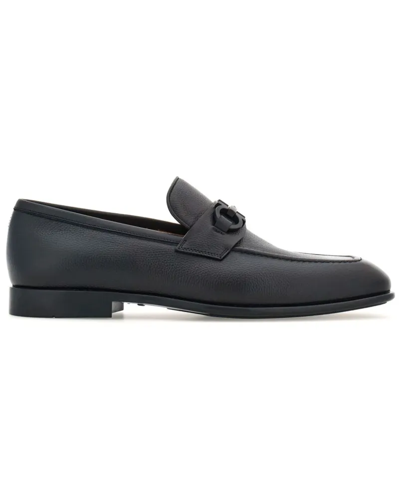 Ferragamo Loafer mit Gancini-Spange - Schwarz Schwarz