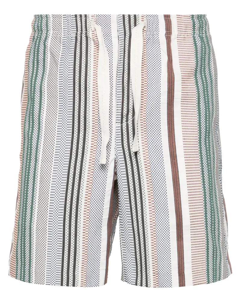 Orlebar Brown Alex Shorts mit Jacquardmuster - Weiß Weiß
