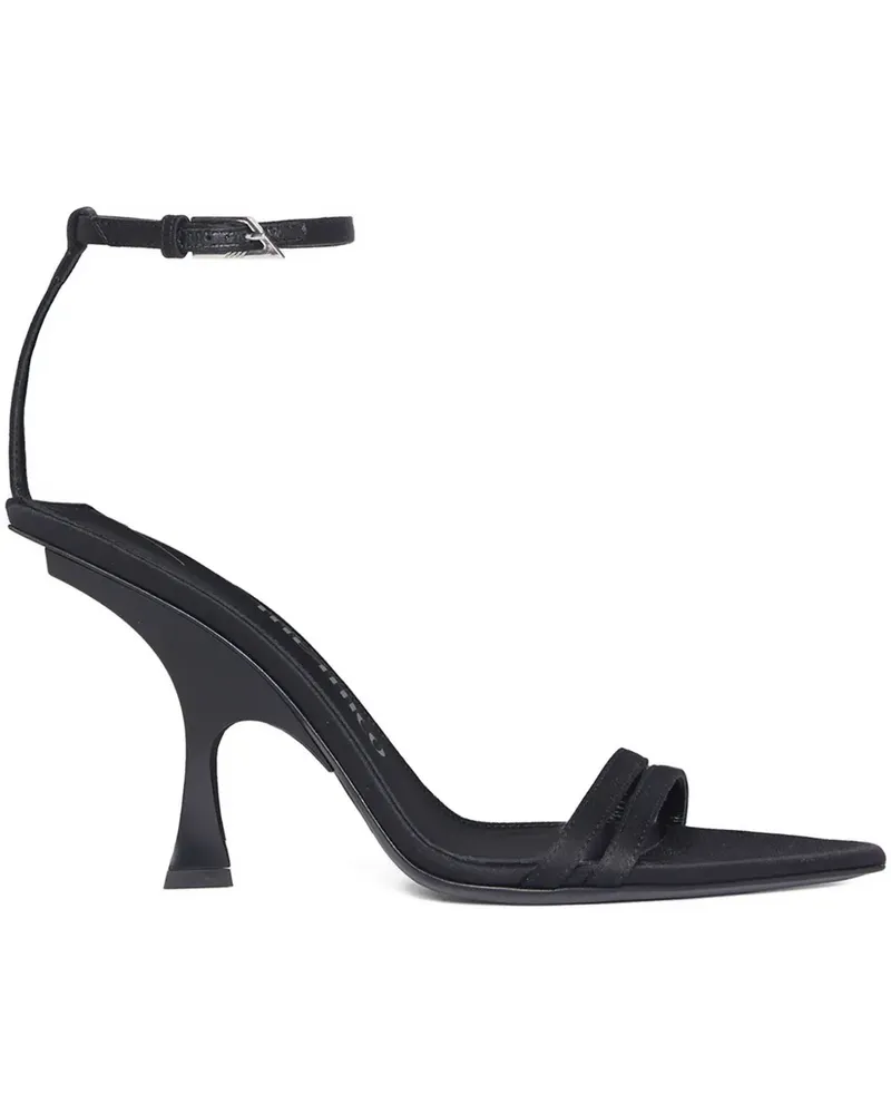 ATTICO 95mm ankle-strap pointed-toe sandals - Schwarz Schwarz
