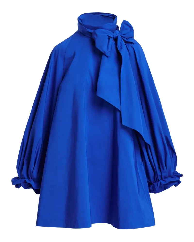Essentiel A-Linien-Kleid mit Schleife - Blau Blau