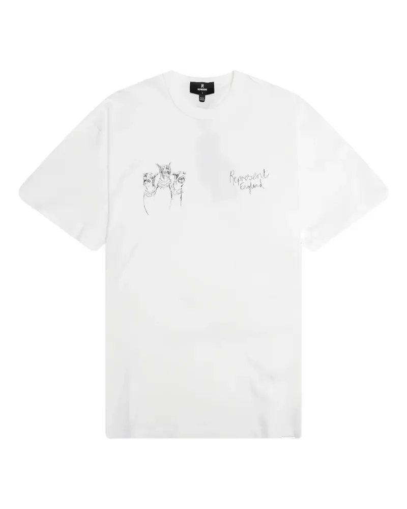 REPRESENT Thoroughbred Dog T-Shirt - Weiß Weiß
