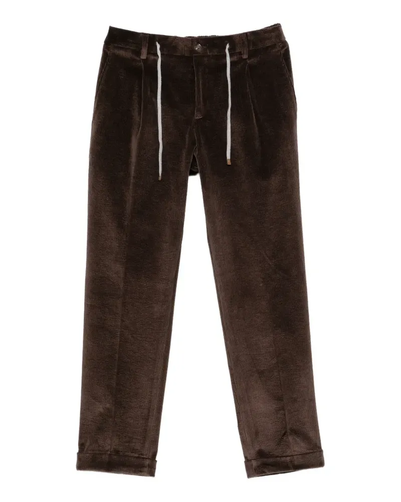 Arte Antwerp Roma corduroy drawstring-waist trousers - Braun Braun