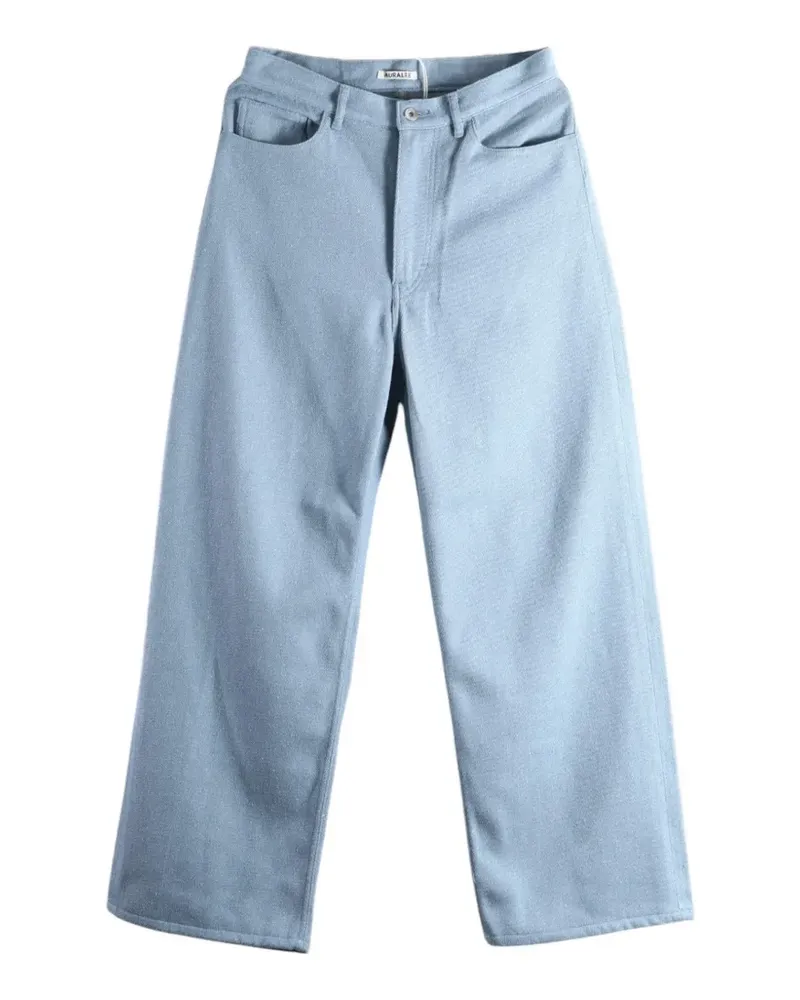 AURALEE Jeans mit weitem Bein - Blau Blau
