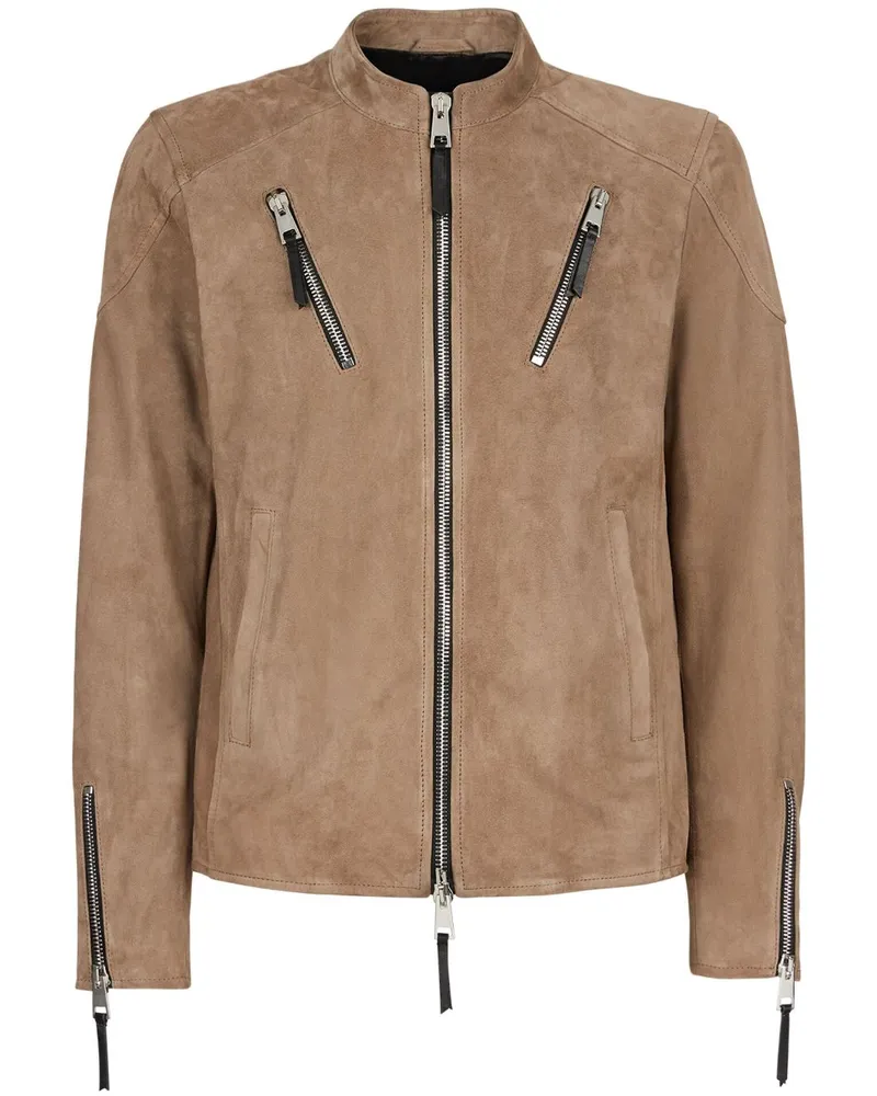 Giuseppe Zanotti Kian Jacke aus Wildleder Braun