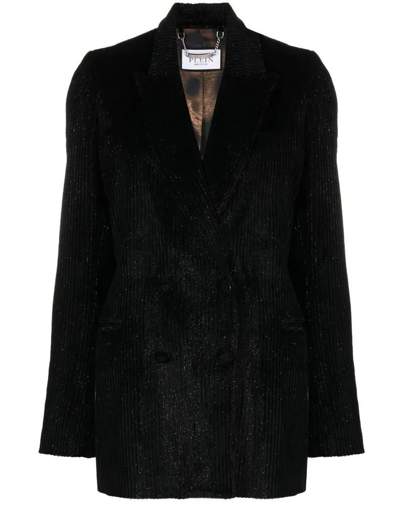 Philipp Plein Einreihiger Blazer - Schwarz Schwarz