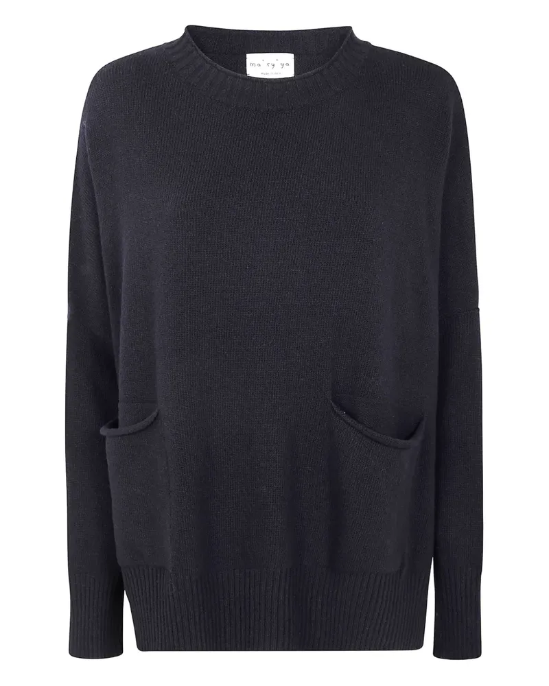 MA'RY'YA two-pocket sweater - Schwarz Schwarz