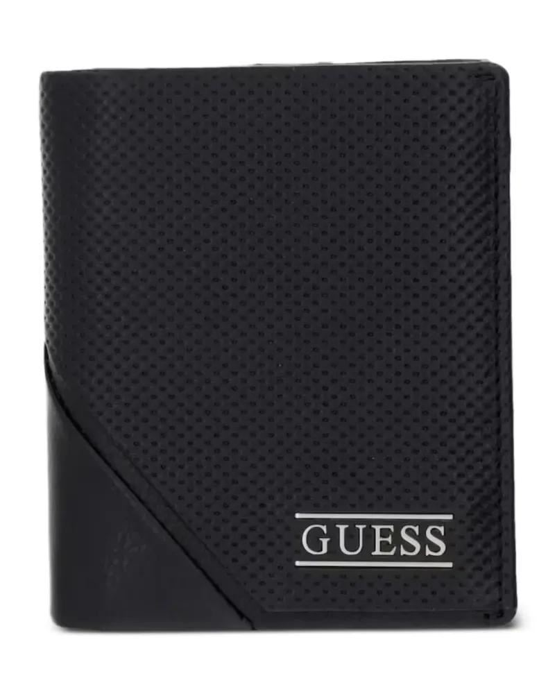Guess Perforiertes Portemonnaie - Schwarz Schwarz
