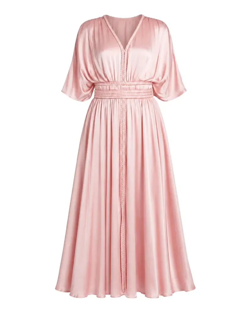 Guess Lucie braided-trim maxi dress - Rosa Rosa