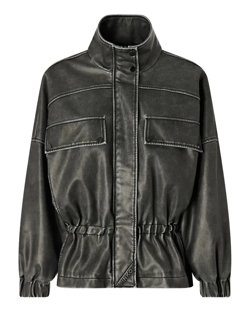 Pinko faded-effect jacket - Grau Grau
