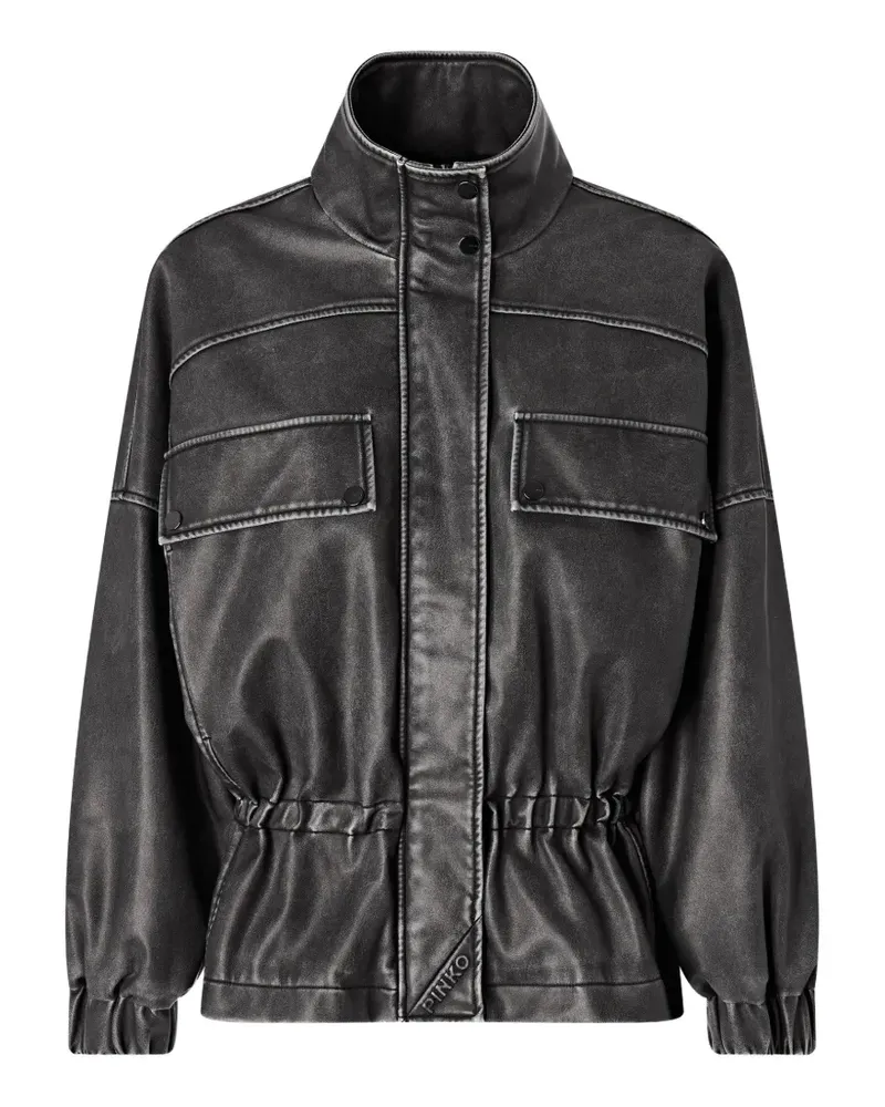 Pinko faded-effect jacket - Grau Grau