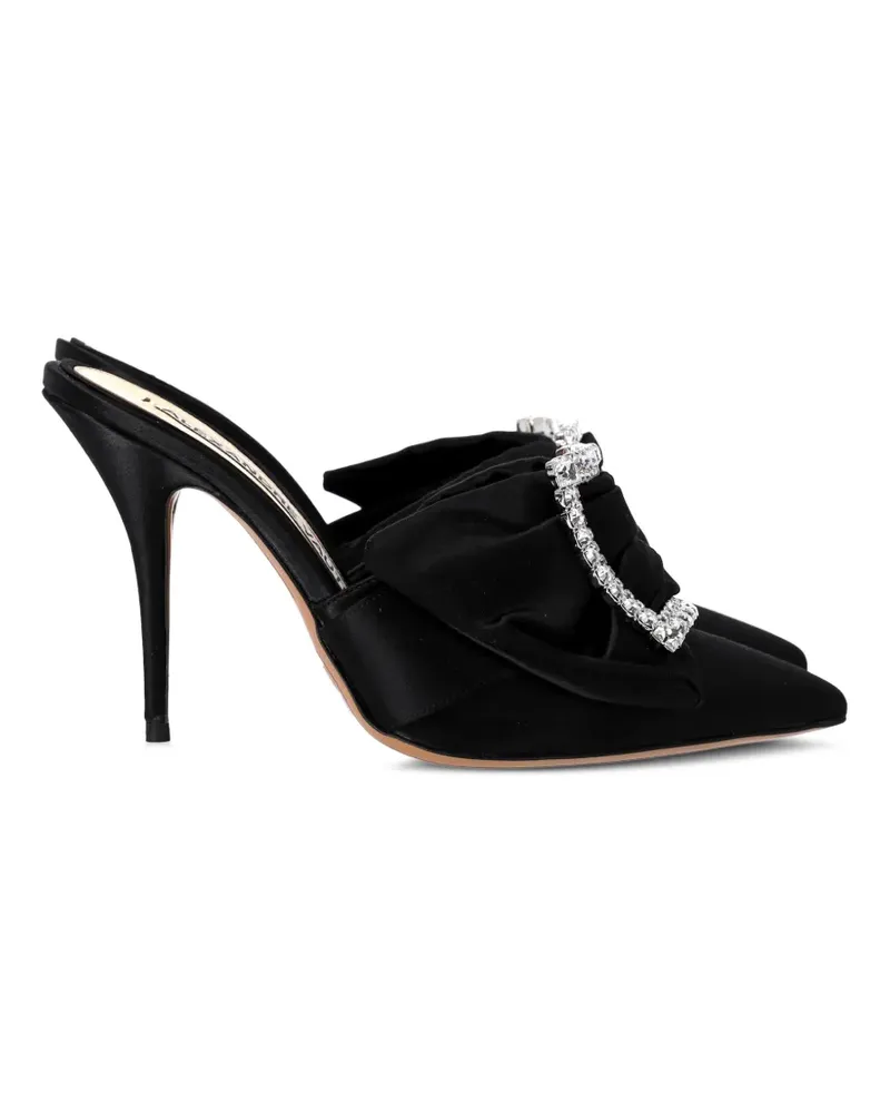 Alexandre Vauthier Lola Mules aus Satin - Schwarz Schwarz