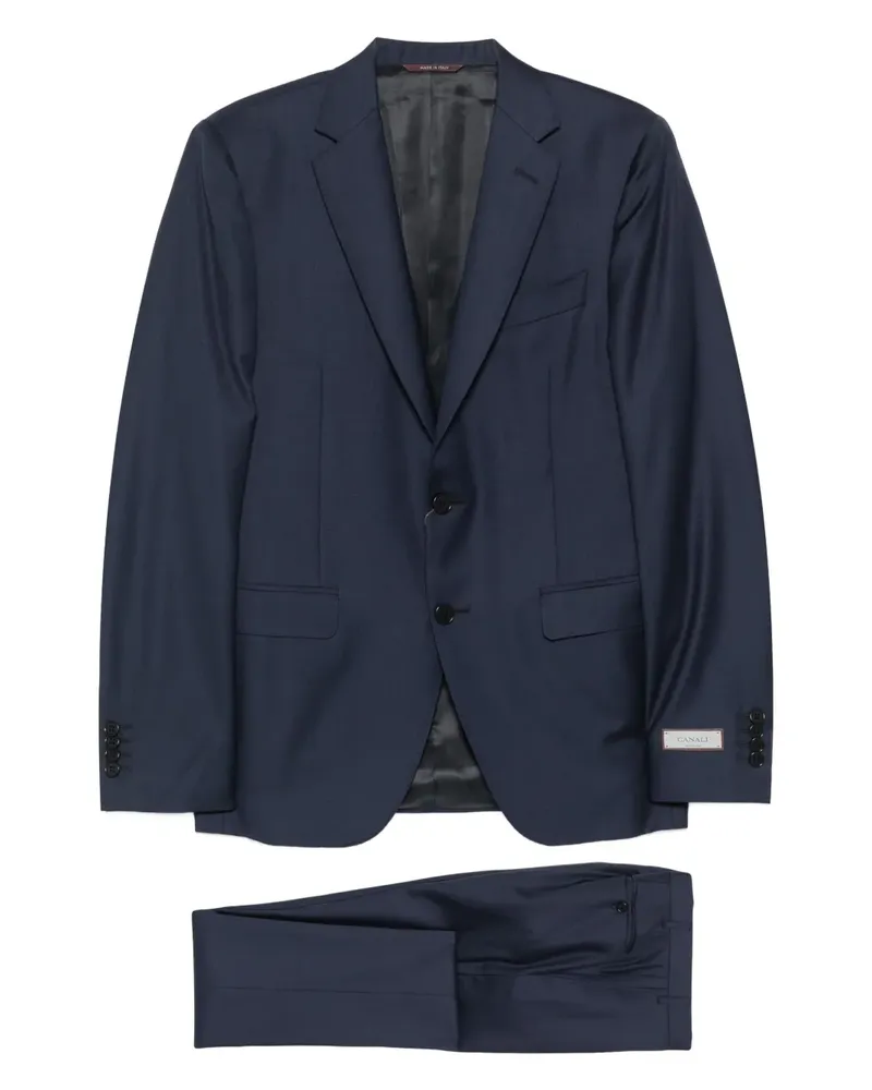 Canali Einreihiger Anzug - Blau Blau