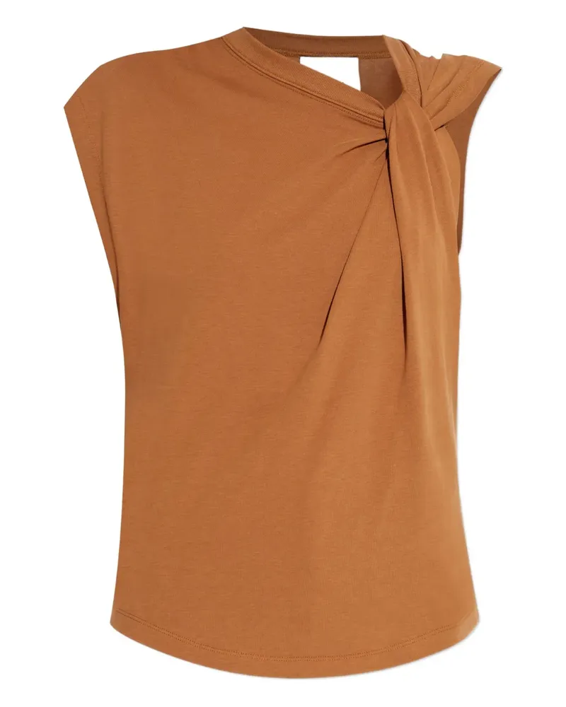 Isabel Marant Nayda Oberteil mit verdrehtem Design - Braun Braun