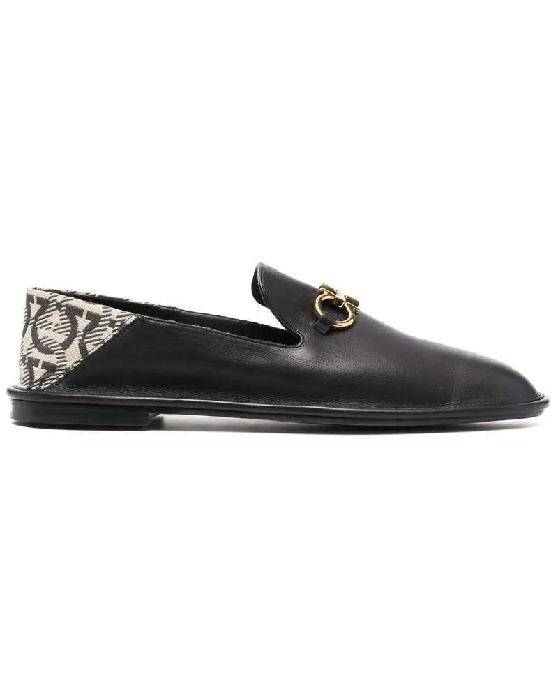 Ferragamo Loafer mit Schnalle - Schwarz Schwarz