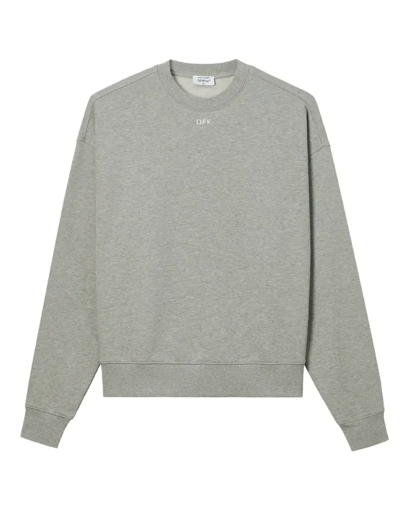 OFF-WHITE Pullover mit Logo-Print - Grau Grau