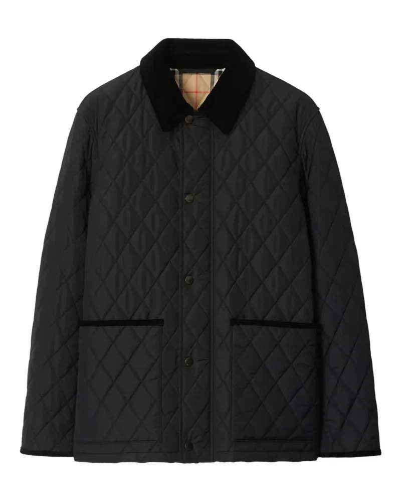 Burberry Gesteppte Jacke - Schwarz Schwarz