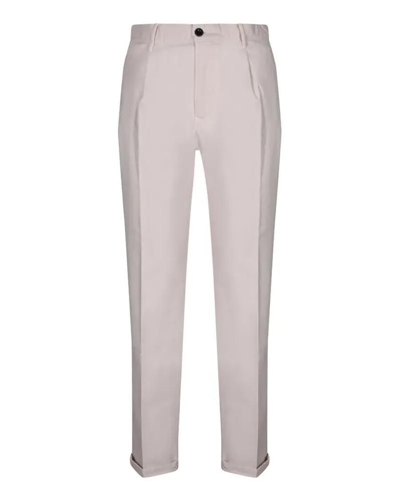Incotex pleated turn-up trousers - Nude Nude