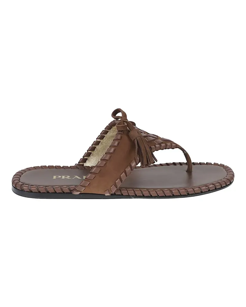 Prada tasselled sandals - Braun Braun
