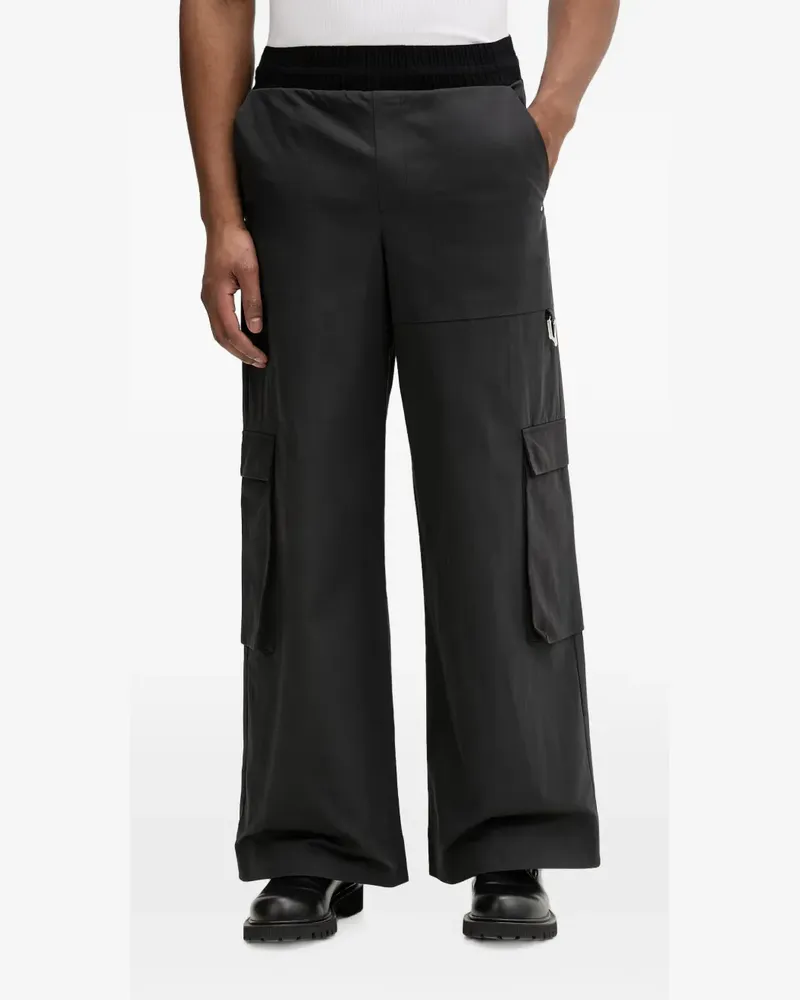 Heliot Emil wide-leg cargo pants - Schwarz Schwarz