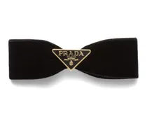 Haarspange mit Samtschleife - Schwarz