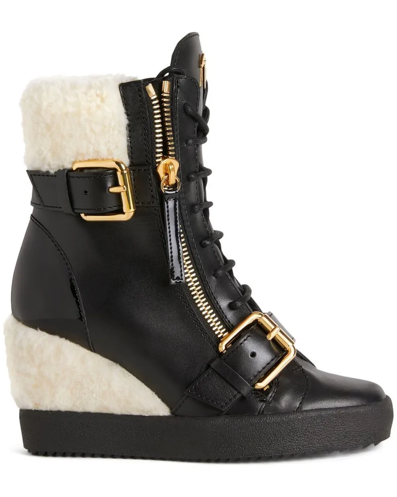 Giuseppe Zanotti Aitana Stiefel 75mm - Schwarz Schwarz